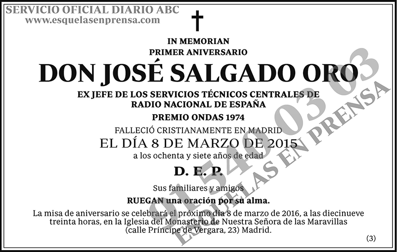 José Salgado Oro